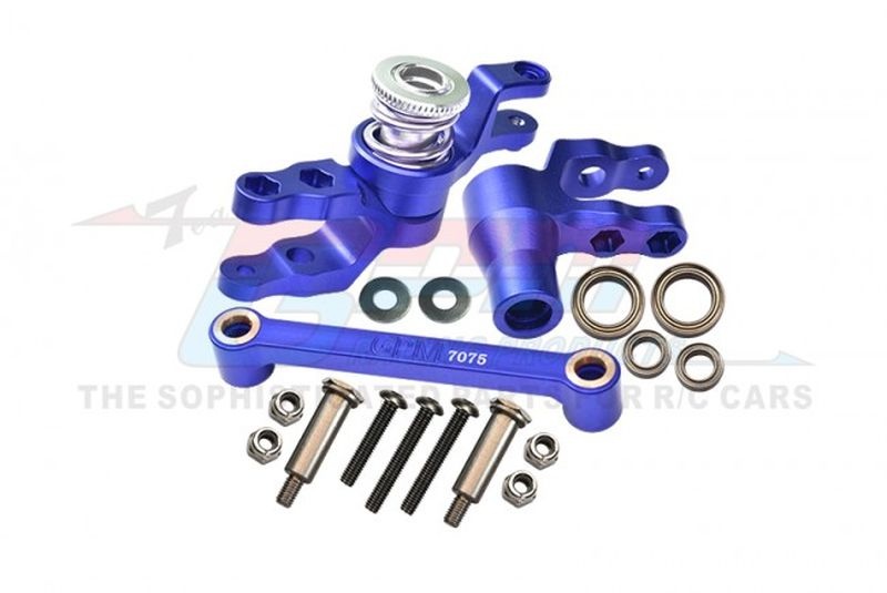 Aluminium Lenk-Set komplett blau