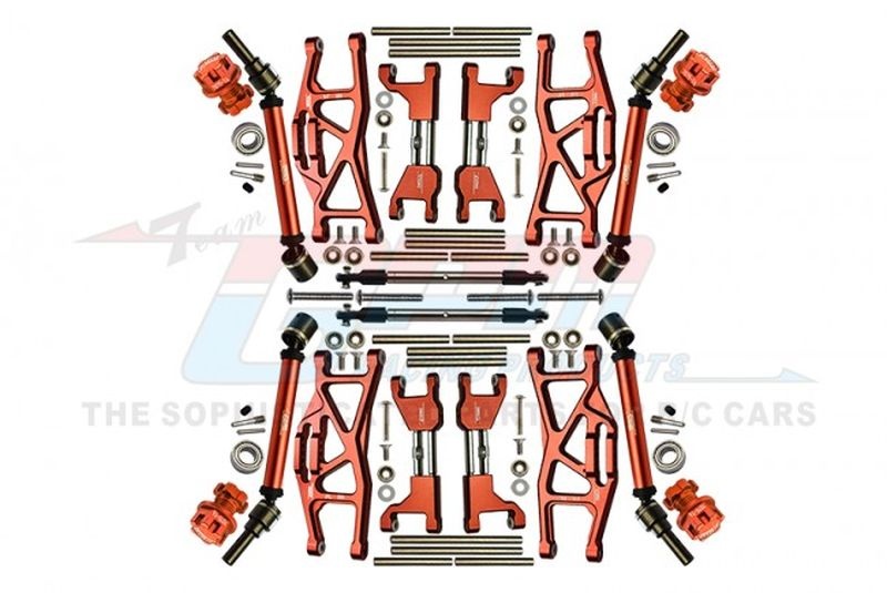 Aluminium Aufhängungs-Set komplett v/h orange Wide-Kit