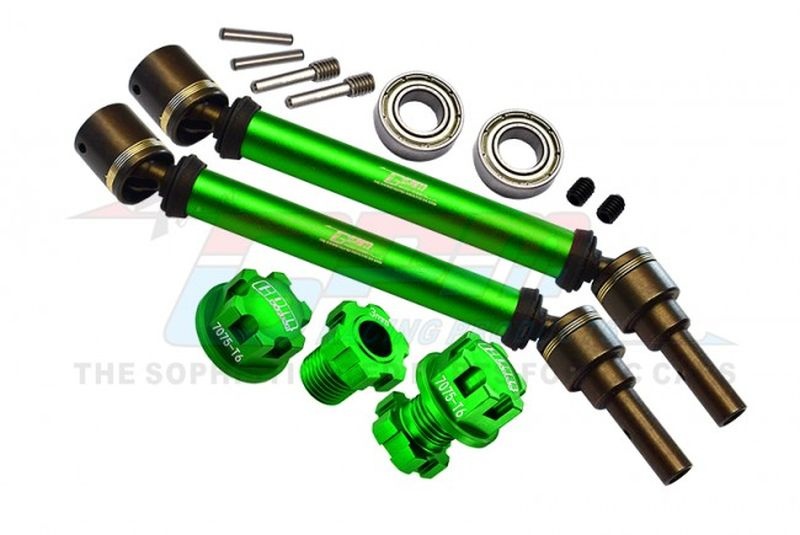 Stahl CVD gehärtet mit Aluwelle Set v/h grün (2)