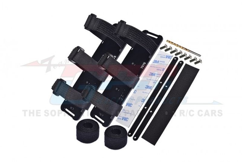 Akkuhalter-Set 7075-T6 Aluminium schwarz