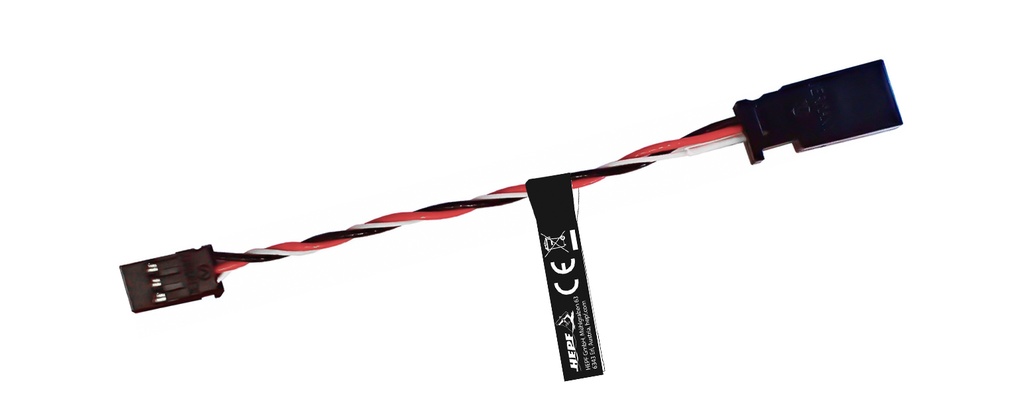 Servoverlängerungskabel  50cm (System JR) 2x0,50mm² + 1x0,14mm² verdrillt PE Premium²