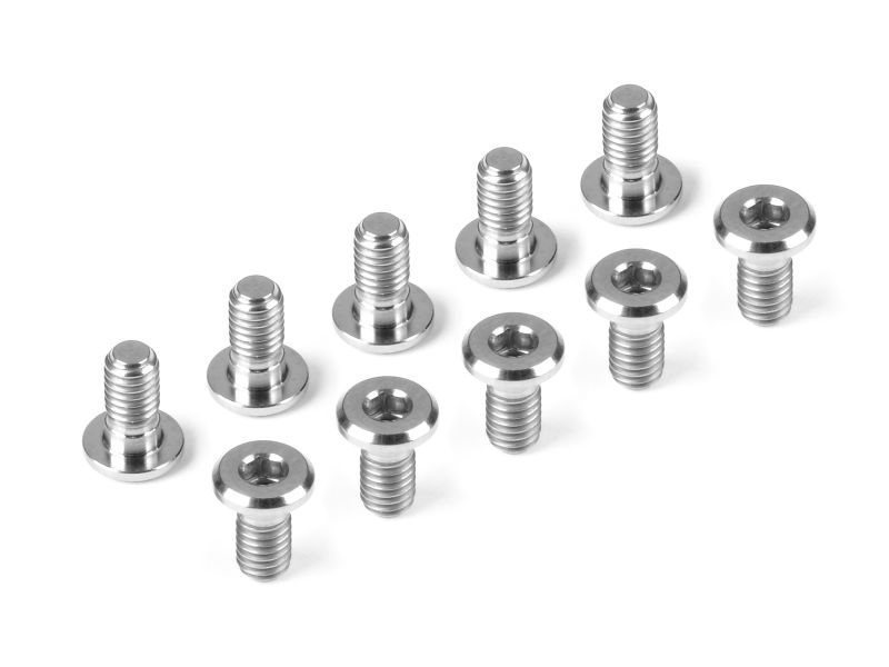HUDY TITANIUM HEX SUPER LOW HEAD SCREW SLH M3x6 (10)