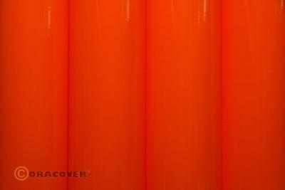 Oracover Breite 60cm, Länge 1m in floureszierend rotorange