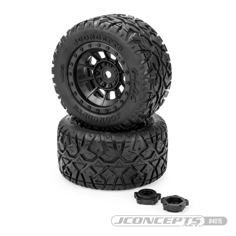 G-Locs Reifen medium auf Felgen schwarz 24mm (2)