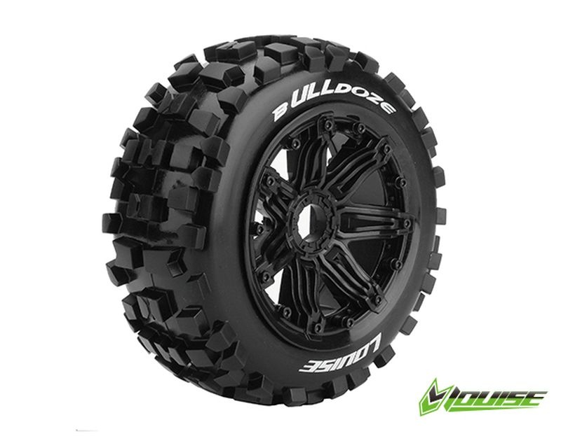 B-Ulldoze medium-soft auf Felge schwarz vorne 24mm (2)