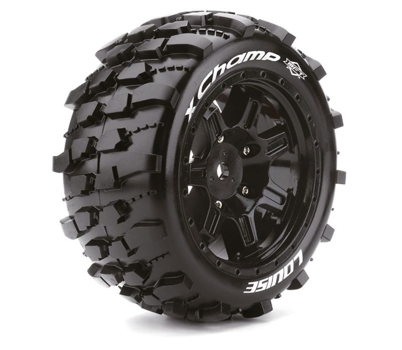 X-CHAMP MFT-Reifen soft auf Felge schwarz 24mm (2)