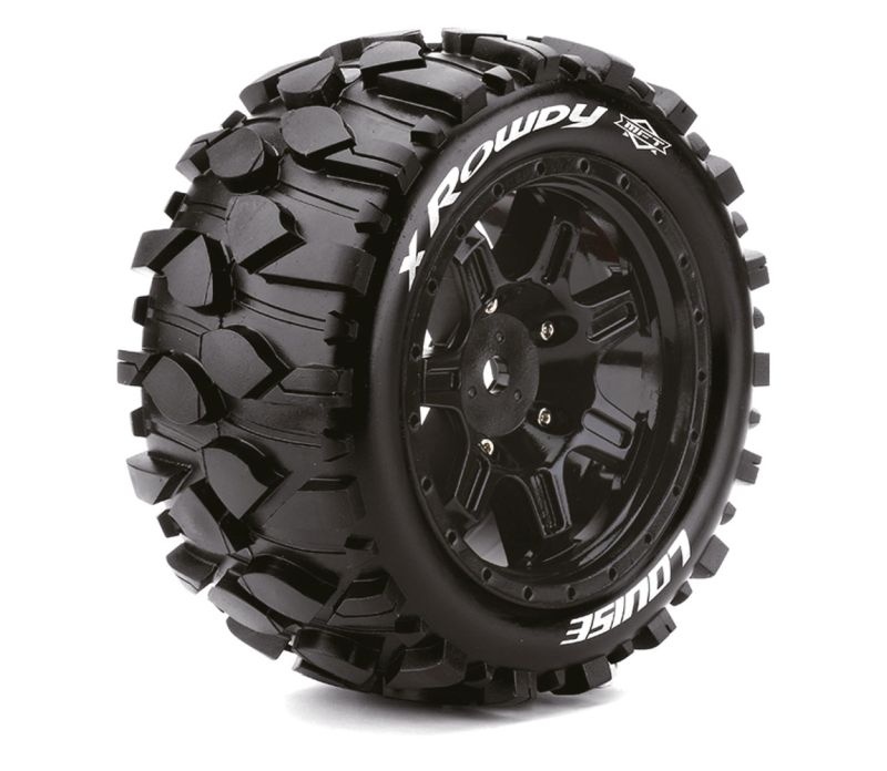 X-Rowdy MFT-Reifen soft auf Felge schwarz 24mm (2)