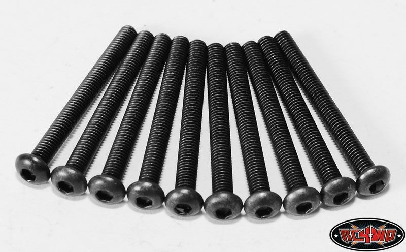Steel Button Head Cap Screws M3 x 25mm (10)