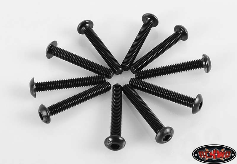Steel Button Head Cap Screws M3 x 20mm (10)