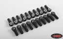 M3 Medium Straight Plastic Rod Ends w/ Axial Width Balls (20