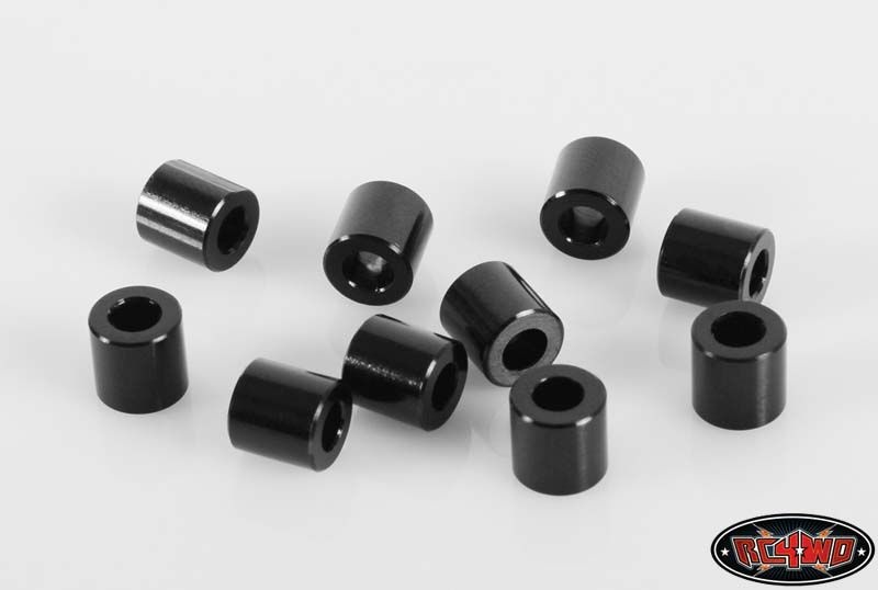 6mm Black Spacer with M3 Hole (10)