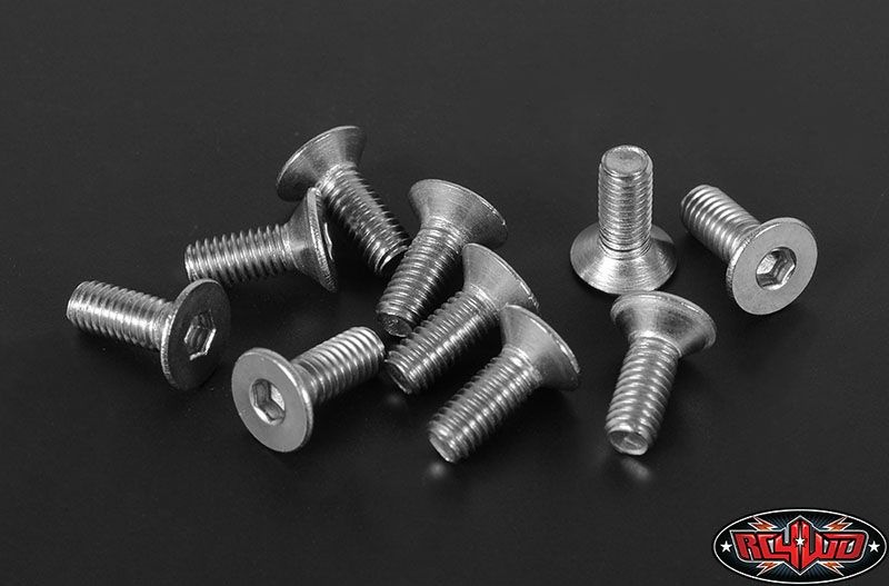 Flat Head Socket Cap Screw M3 x 8mm (10)