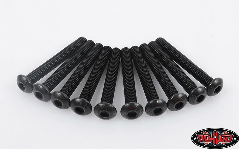 Steel Button Head Cap Screws M4 x 30mm (10)