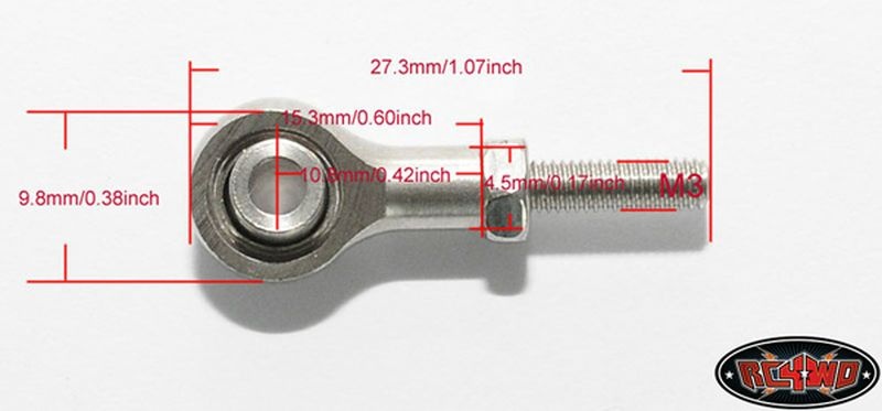 Steely M3 Rod End (Heim Joint) (10)