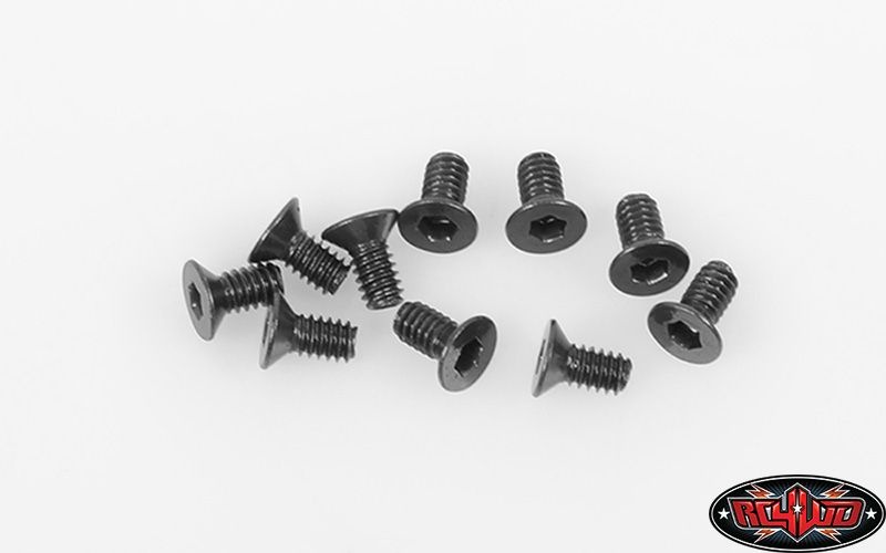Steel Flat Head Cap Screw M2 X 4mm (10)
