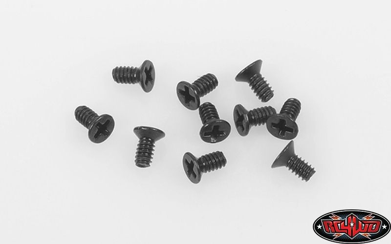Steel Flat Head Cap Screw M1.4 X 3mm (10)