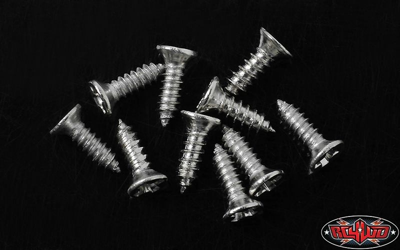 Flat Head Self Tapping Screw 1.6 X 6mm (Silver)