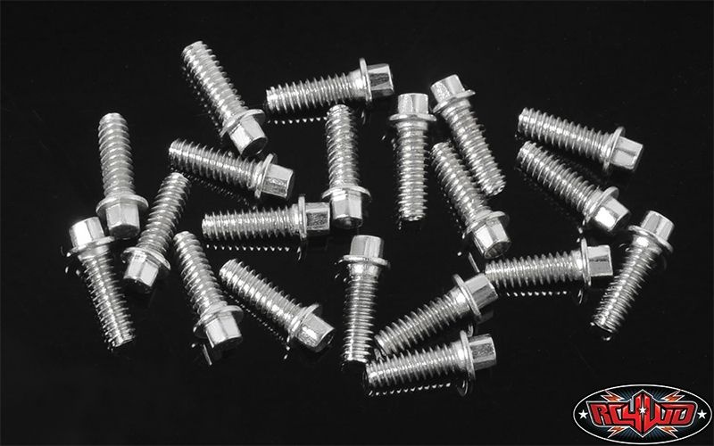 Miniature Scale Hex Bolts (M1.6 x 5mm) (Silber)