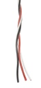 BUS-Litze 2 x 0,5mm² + 1 x 0,14mm², 1lfm, verdrillt Silikon schwarz - rot - weiß, flexibel, sehr glatt, damit gutes Gleitverhalten (Servokabel)