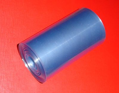 Schrumpfschlauch Flachmaß 135x0,13mm, transparent klar, ø 84 mm, 1 m, für Akkupacks, PVC, Rate: 2:1