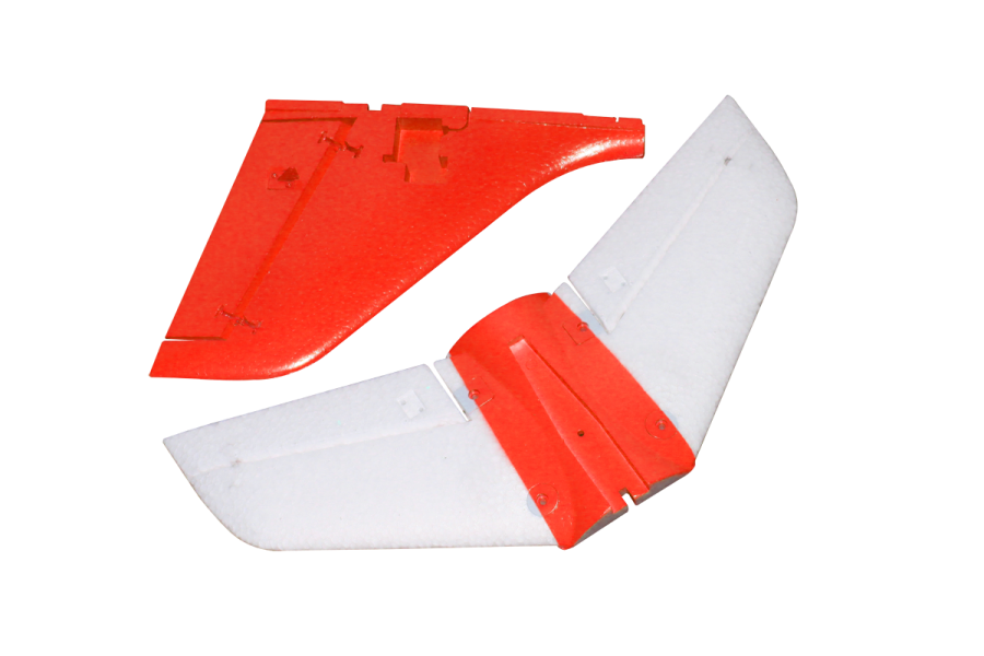 Freewing Stinger Jet 64mm Höhen-Seitenruder Set rot