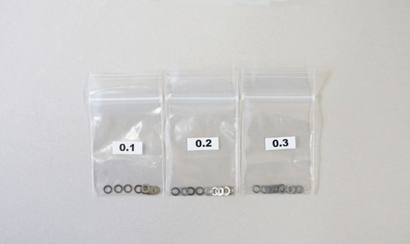 Zehntelscheiben Set 3x5