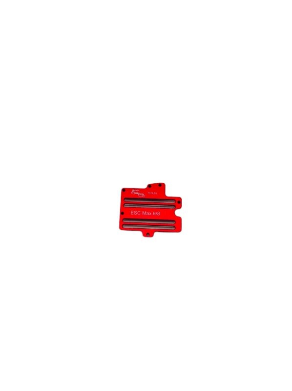 Hobbywing ESC Platte Max 8 Alu 7075 rot eloxiert