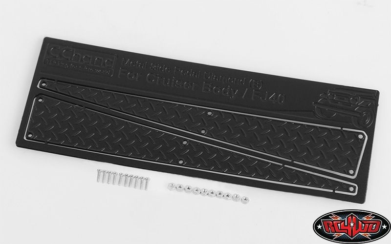 Metal Side Diamond (B) Plates for Cruiser Body (Black)