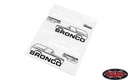 Body Decals for Traxxas TRX-4 '79 Bronco Ranger XLT