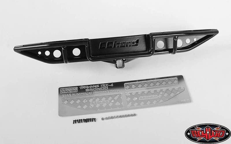 Ranch Bumper mit Stufe hinten für Traxxas Bronco (Schwarz)