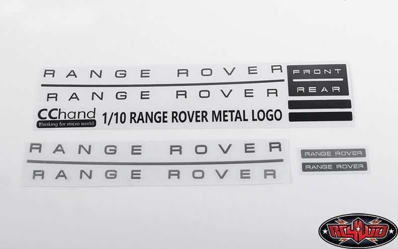 Metal Emblem Set for JS Scale 1/10 Range Rover Classic Body