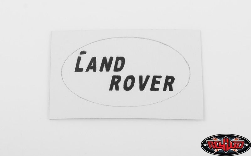 Rear Logo Decal for JS Scale 1/10 Range Rover Classic Body