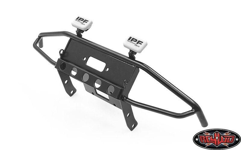 Guardian Steel Front Winch Bumper w/ IPF Lights (Black)