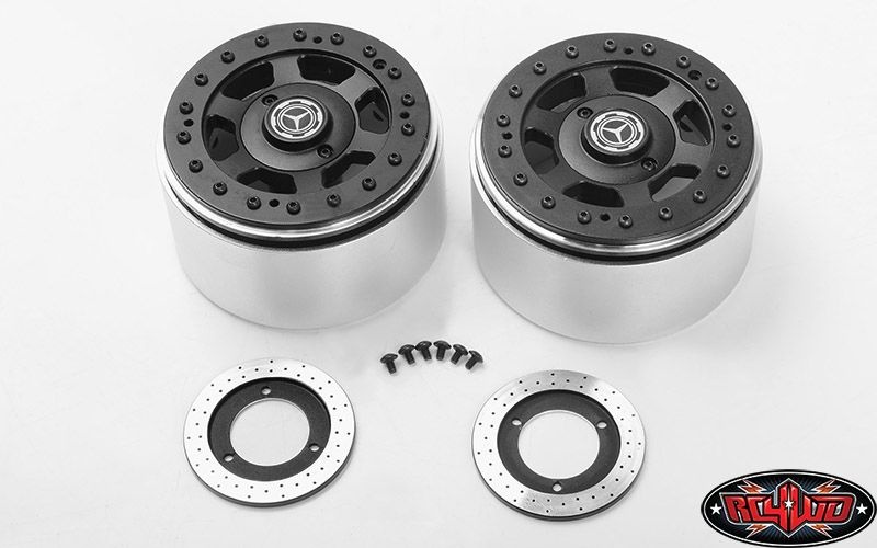 TNK 2.2, Beadlock Wheels w/ Brake Discs (2x)