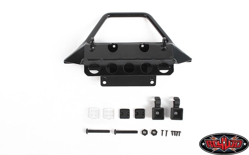 Rough Stuff Metal Front Bumper w/ Flood Lights for Axial