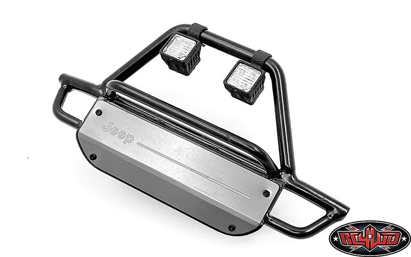 KS Steel Front Bumper w/ Lights for Axial 1/10 SCX10 III