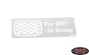 Snorkel Guard for MST 4WD Off-Road Car Kit W/ J4 Jimny Body