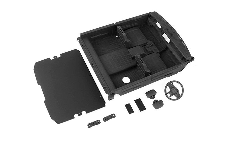 Detailed Interior Cab w/Rear Deck Cover for Traxxas TRX-4