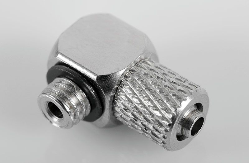 Hydraulic Connector M5 x 4mm Tube (90deg)