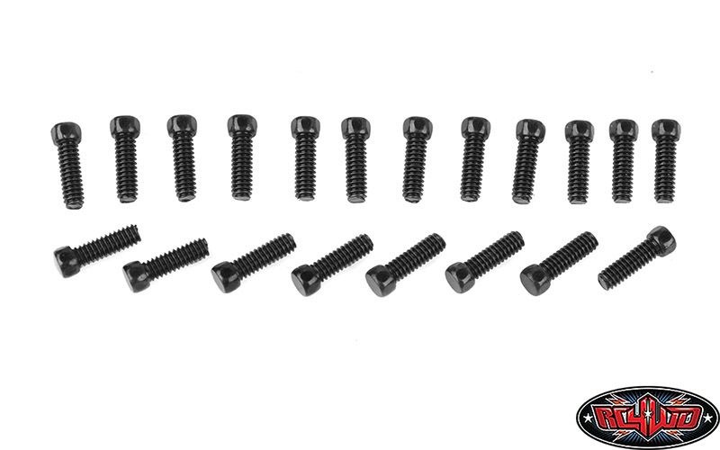 Sechskantschrauben M2x6mm schwarz