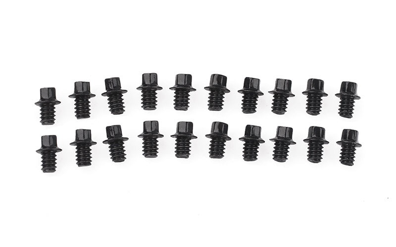 Miniatur Sechskantschrauben M1.6x2mm schwarz