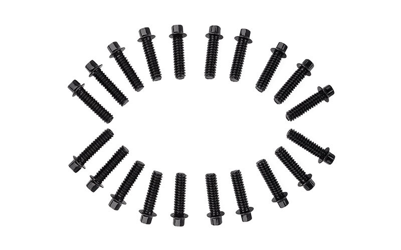 Miniatur Sechskantschrauben  M1.6x6mm schwarz