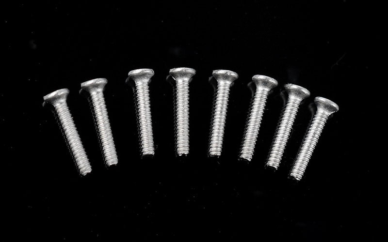 Phillips Flat Head Screws M1 x 6mm (Silver)