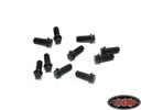 Miniature Scale Hex Bolts  (M2 x 5mm) (Black)