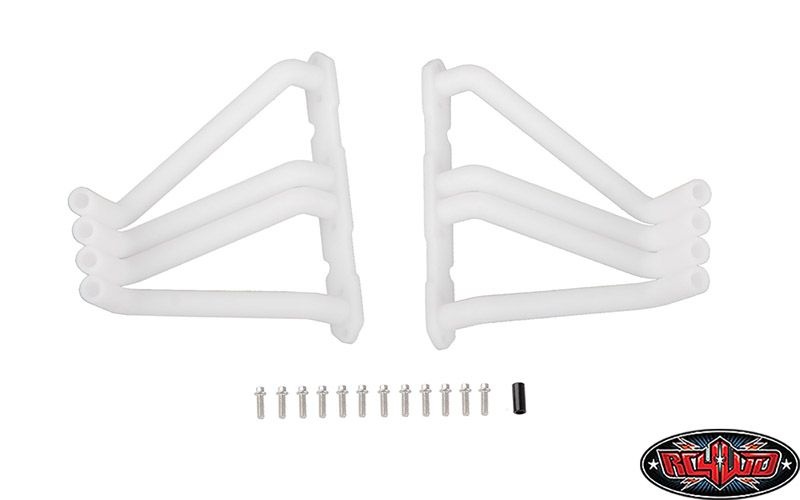 Auspuff-Zoomie-Krümmer Kunststoff für V8-Scale-Motor V3