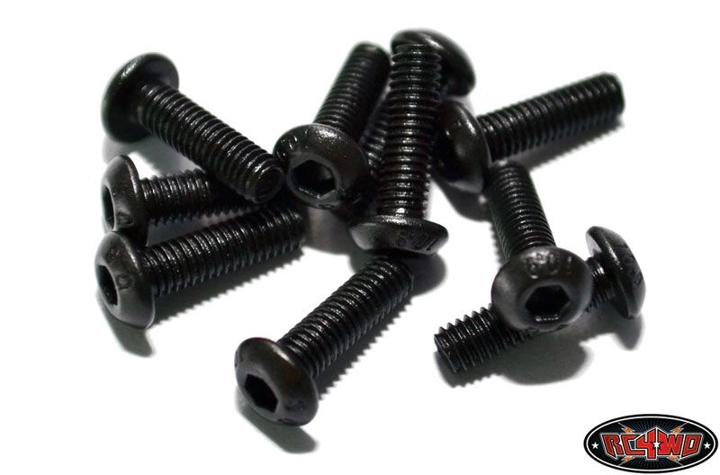 Steel Button Head Cap Screws M3 x 10mm (10)