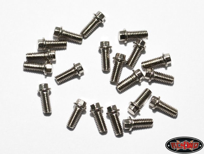 Miniature Scale Hex Bolts (M2.5 x 6mm) (Silber)