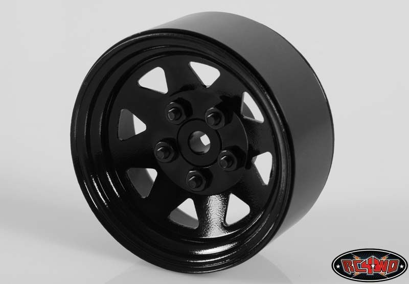 5 Lug Wagon 1.9 Steel Stamped Beadlock Wheels (Black) (4)