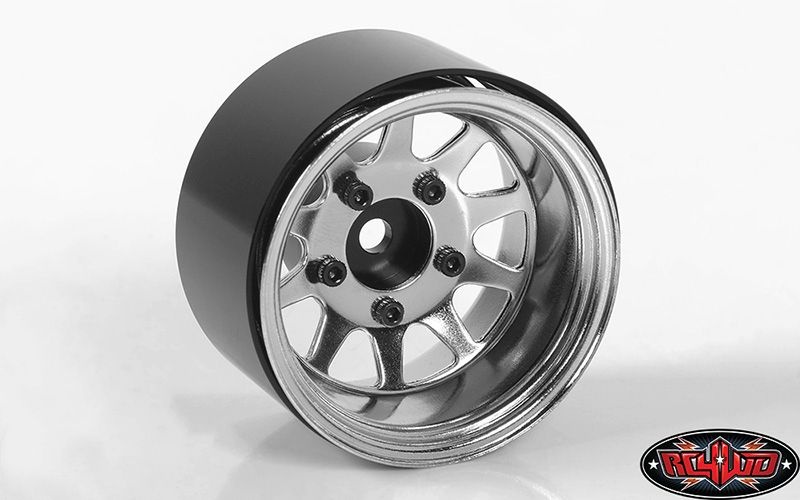 Deep Dish Wagon 1.55 Stamped Steel Beadlock Felgen Chrome