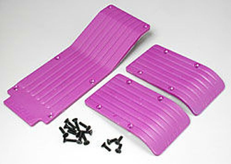 T/E-Maxx Skid / Wear Plate Set (Ppl.)